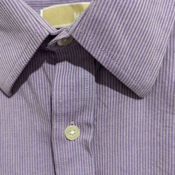 Michael Kors purple stripped button down shirt - Picture 5 of 6